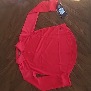 NWT Under Armour girl's size 6 long sleeve uniform polo